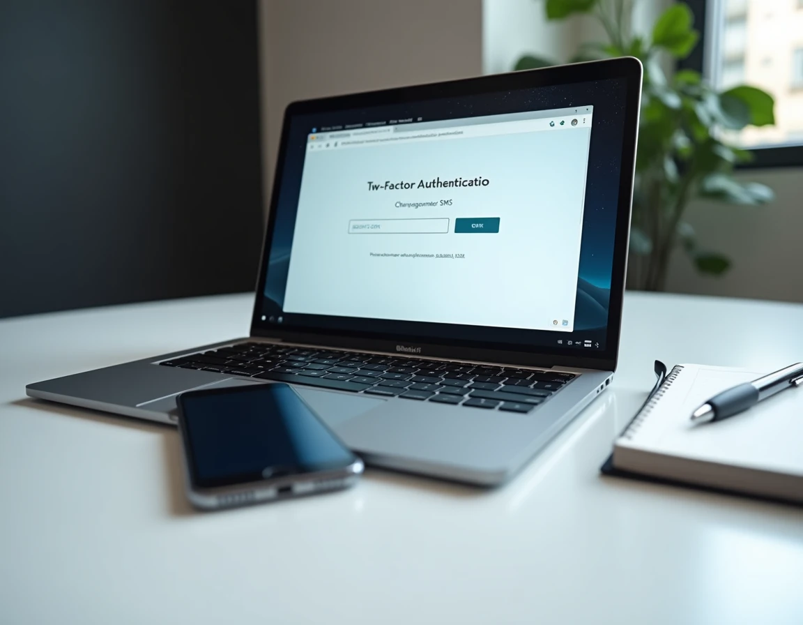 Double authentification sur extranet BNP Paribas avec code SMS sur smartphone et ordinateur portable